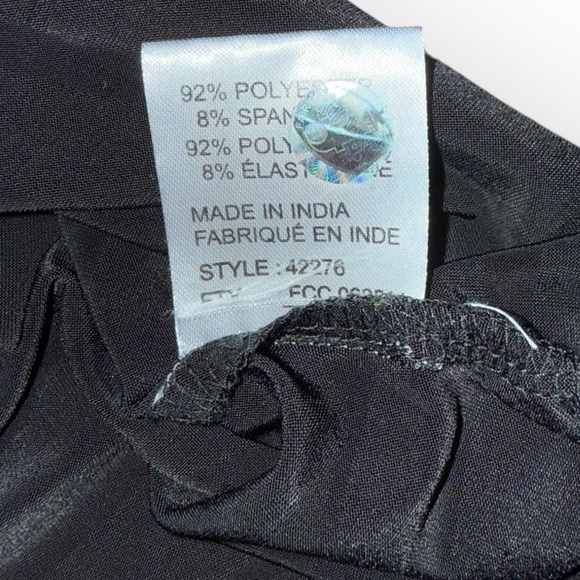 JAMIE SADOCK Black Zebra Print Sleeveless Quarter Zip Mock Top - XXL - Picture 9 of 13